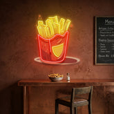 French Fries Potatoes LED Neon Sign Light Pop Art