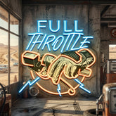 Full Speed Full Throttle LED Neon Sign Light Pop Art