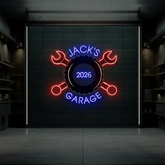 Garage Neon Sign for Men Garage Decor Sign Light