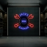 Garage Neon Sign for Men Garage Decor Sign Light