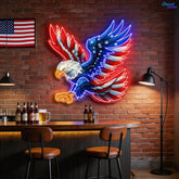 German Eagle Flag Neon Sign Light Artwork