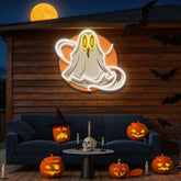 Ghost Halloween Artwork Led Neon Sign Light
