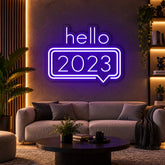 HELLO 2023 Neon Sign