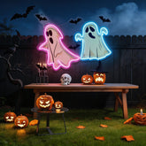 Halloween Ghost Cute Artwork Led Neon Sign Light