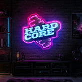 Hardcore Dumbell LED Neon Sign Light Pop Art