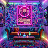 Hippie Woman Psychedelic Pop Art Led Neon Sign Light