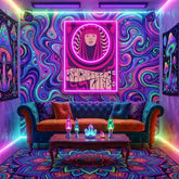 Hippie Woman Psychedelic Pop Art Led Neon Sign Light