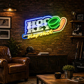 Hockey Slapshot LED Neon Sign Light Pop Art