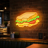 Hot Cheese Sandwich LED Neon Sign Light Pop Art