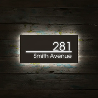 Custom Led Address Number Sign House Sign Light Box