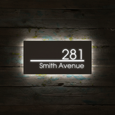 Custom Led Address Number Sign House Sign Light Box