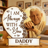 I Am Always With You Heart-Shaped - Personalized Photo Light Box