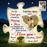I Love You With All My Heart All My Soul - Personalized Photo Light Box
