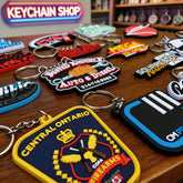 Custom 3D Die-Cut Rubber Keychains