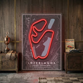 Interlagos Brazil F1 Circuit LED Neon Sign Light Pop Art