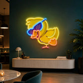 Jolly Duck Jumping LED Neon Sign Light Pop Art