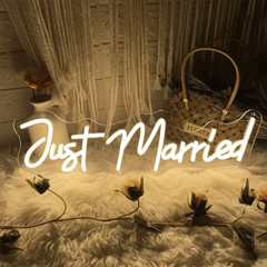 Just Married Wedding Neon Signs Design Neon Sign