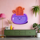 Cactus Succulent Plant LED Neon Sign Light Pop Art