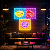 Lip Frame Led Neon Acrylic Artwork