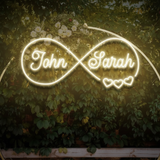Last Name Neon Sign for Wedding Decor Personalized Name Sign