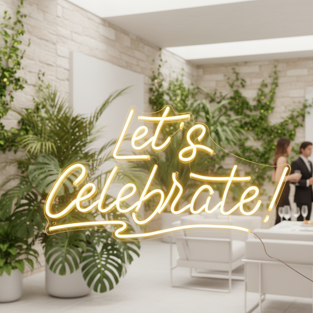 Let’s Celebrate Led Neon Sign - VN03 - Customneonstudio