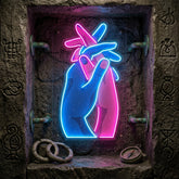 Let’s Get a Grip LED Neon Sign Light Pop Art