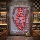Long Beach F1 Circuit LED Neon Sign Light Pop Art