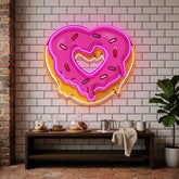 Love Doughnut Cream LED Neon Sign Light Pop Art