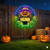 Halloween Pumpkin Neon Sign – LED Wall Light for Spooky Farmhouse & Party Decor