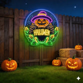Halloween Pumpkin Neon Sign – LED Wall Light for Spooky Farmhouse & Party Decor