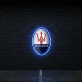 Man Cave Car Logo Led Neon Sign Garage Wall Decor