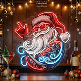 Mecha Santa Rock LED Neon Sign Light Pop Art