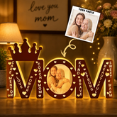 Mom Strong Beautiful Mother's Day Gift - Personalized Custom Shape Photo Light Box