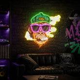 Monkey Smoking Cigar LED Neon Sign Light Pop Art