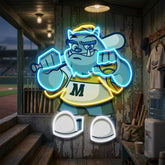 Monster Softball LED Neon Sign Light Pop Art