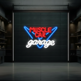 Muscle Car Garage Led Neon Sign Man Cave Room Decor