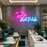 Nail Polish 1 Artwork Led Neon Sign Light, Nail Salon Decoration