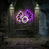 Bat Eye Neon Sign – Spooky Halloween LED Wall Light for Haunted Home & Party Décor