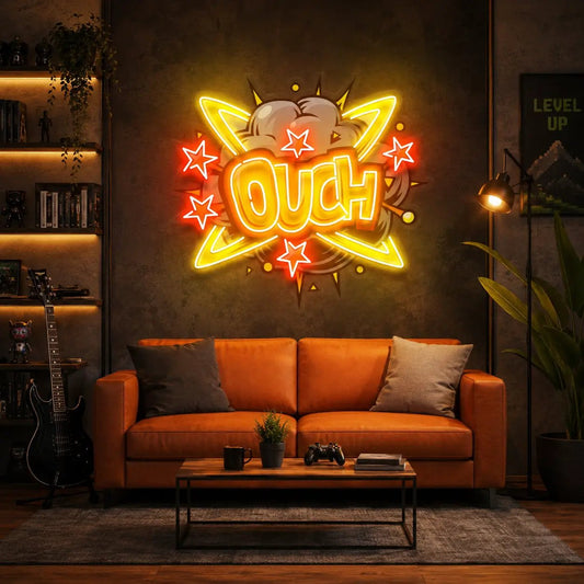 OUCH Led Neon Acrylic Artwork