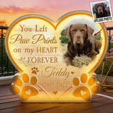 Paw Prints On My Heart - Personalized Photo Light Box