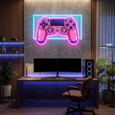 Pink Controller Art Work Led Neon Sign Light