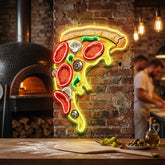 Pizza Licious Slice LED Neon Sign Light Pop Art