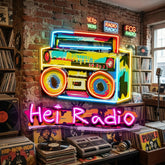 Radio Expressionism Style LED Neon Sign Light Pop Art