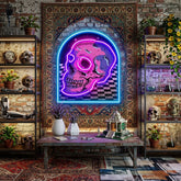 Reckless Skull LED Neon Sign Light Pop Art