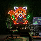 Red Fox Esport LED Neon Sign Light Pop Art