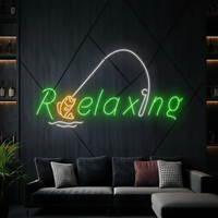 Relaxing Neon Led Sign Fishing Fish Club Neon Sign