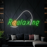 Relaxing Neon Led Sign Fishing Fish Club Neon Sign