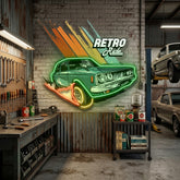 Retro Ride LED Neon Sign Light Pop Art