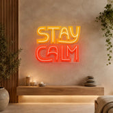 Stay Calm LED Neon Sign Light Pop Art