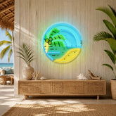 Sandy Beach LED Neon Sign Light Pop Art